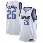 Maillot NBA Dallas Mavericks Spencer Dinwiddie 26 Nike 2022-23 Association Edition Blanc Swingman - Homme